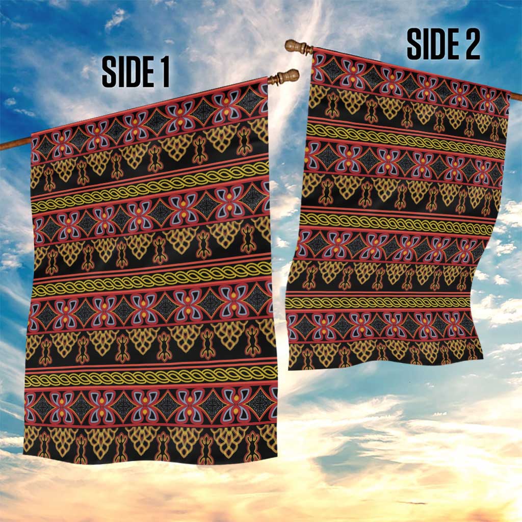 Cameroon Traditional Toghu Pattern Garden Flag