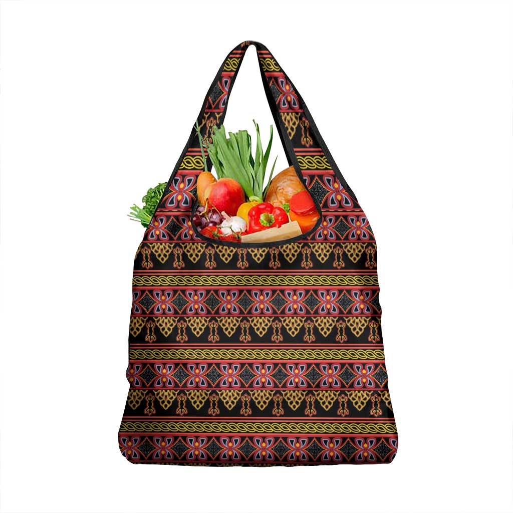 Cameroon Traditional Toghu Pattern Grocery Bag