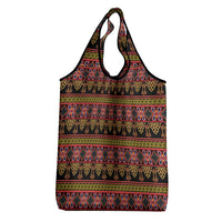 Cameroon Traditional Toghu Pattern Grocery Bag