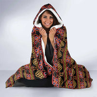 Cameroon Traditional Toghu Pattern Hooded Blanket