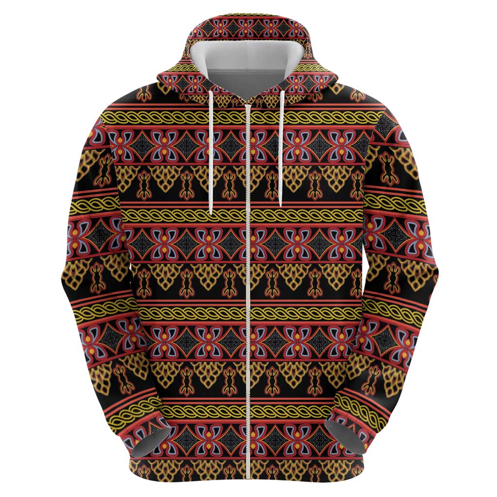 Cameroon Traditional Toghu Pattern Hoodie