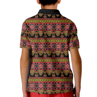 Cameroon Traditional Toghu Pattern Kid Polo Shirt
