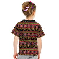 Cameroon Traditional Toghu Pattern Kid T Shirt
