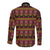 Cameroon Traditional Toghu Pattern Long Sleeve Button Shirt