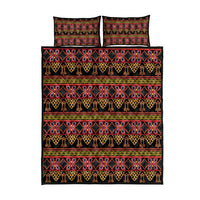 Cameroon Traditional Toghu Pattern Quilt Bed Set