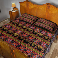 Cameroon Traditional Toghu Pattern Quilt Bed Set