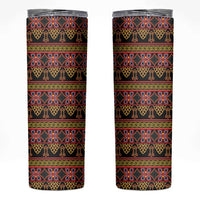 Cameroon Traditional Toghu Pattern Skinny Tumbler
