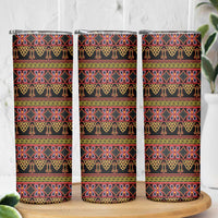 Cameroon Traditional Toghu Pattern Skinny Tumbler