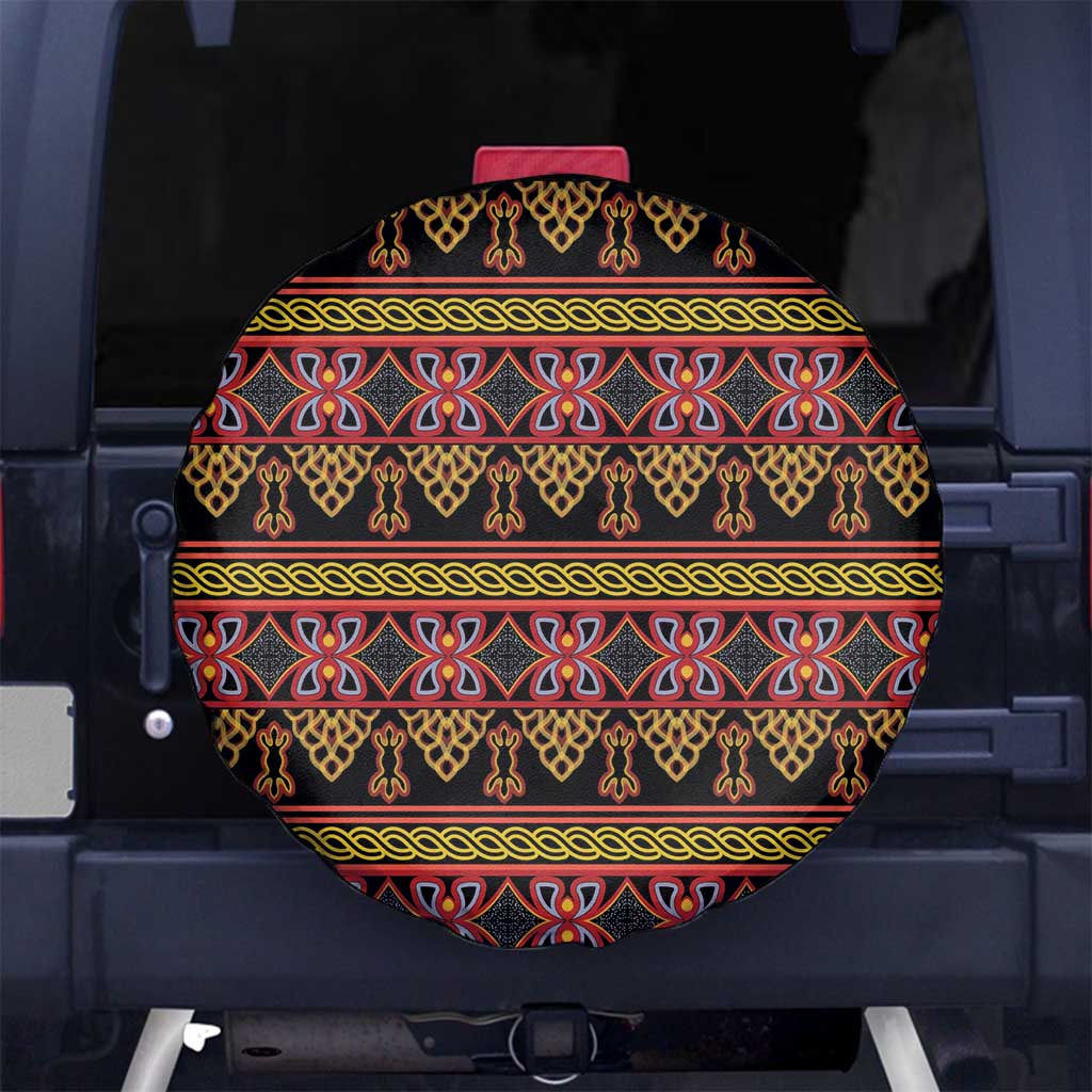 Cameroon Traditional Toghu Pattern Spare Tire Cover