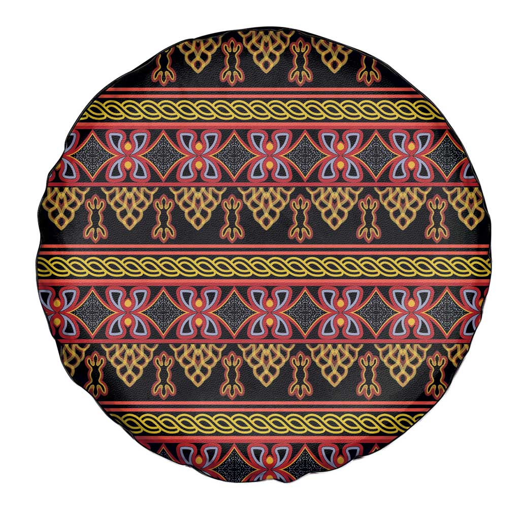 Cameroon Traditional Toghu Pattern Spare Tire Cover