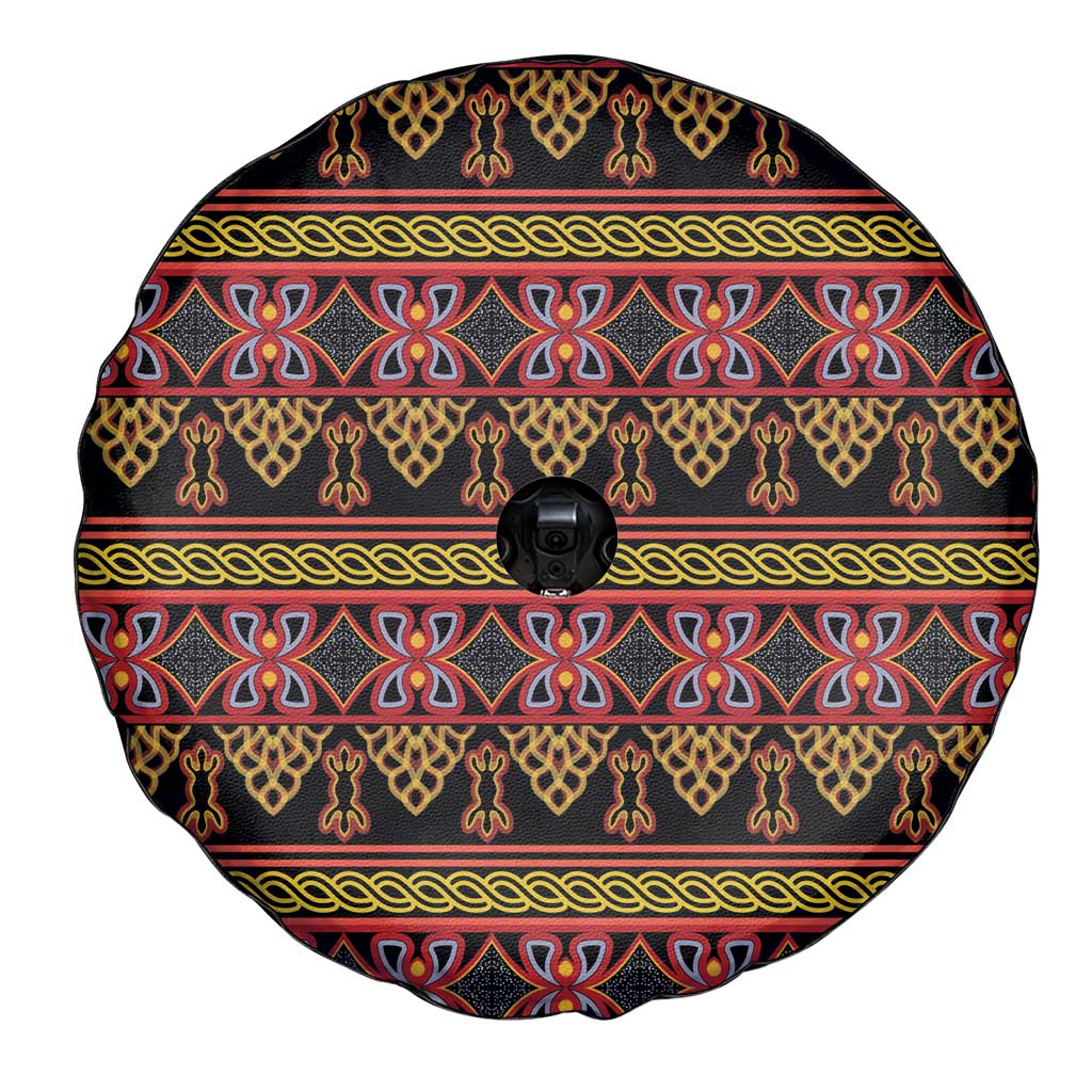 Cameroon Traditional Toghu Pattern Spare Tire Cover