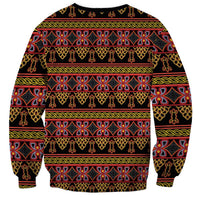 Cameroon Traditional Toghu Pattern Sweatshirt