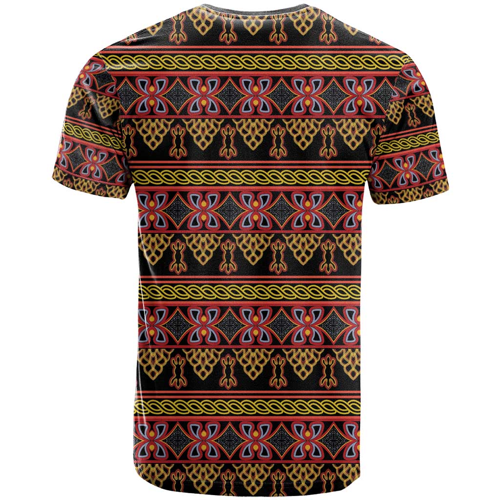 Cameroon Traditional Toghu Pattern T Shirt