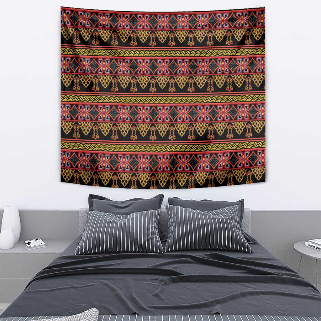 Cameroon Traditional Toghu Pattern Tapestry