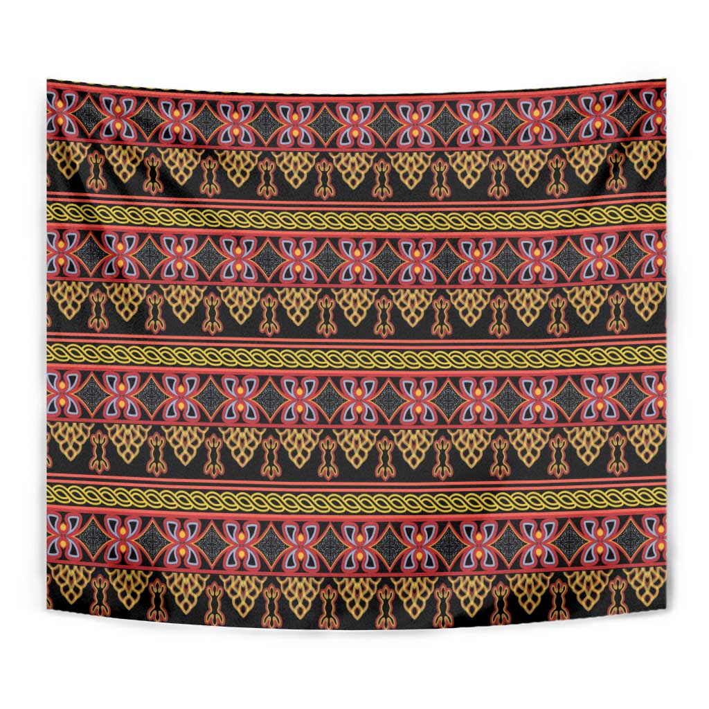 Cameroon Traditional Toghu Pattern Tapestry