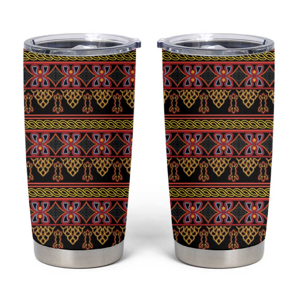 Cameroon Traditional Toghu Pattern Tumbler Cup
