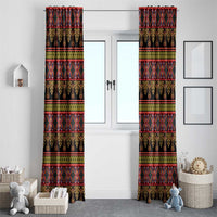 Cameroon Traditional Toghu Pattern Window Curtain