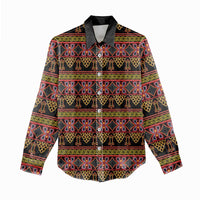 Cameroon Traditional Toghu Pattern Women Casual Shirt