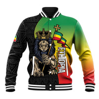 Personalized Ethiopia National Day Baseball Jacket Lion Of Judah African Pattern