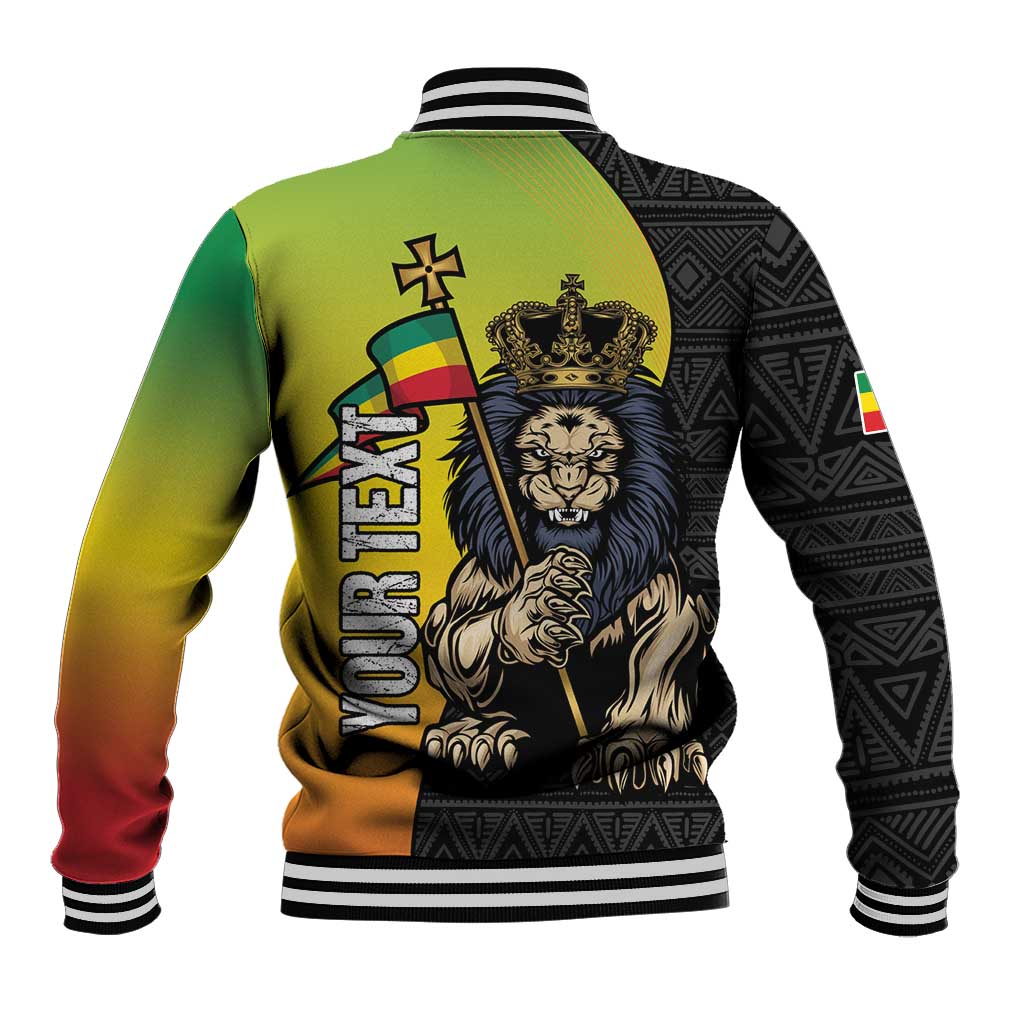 Personalized Ethiopia National Day Baseball Jacket Lion Of Judah African Pattern