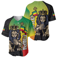 Personalized Ethiopia National Day Baseball Jersey Lion Of Judah African Pattern
