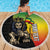 Personalized Ethiopia National Day Beach Blanket Lion Of Judah African Pattern