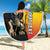Personalized Ethiopia National Day Beach Blanket Lion Of Judah African Pattern