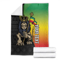 Personalized Ethiopia National Day Blanket Lion Of Judah African Pattern