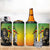 Personalized Ethiopia National Day 4 in 1 Can Cooler Tumbler Lion Of Judah African Pattern