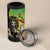 Personalized Ethiopia National Day 4 in 1 Can Cooler Tumbler Lion Of Judah African Pattern