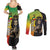 Personalized Ethiopia National Day Couples Matching Summer Maxi Dress and Long Sleeve Button Shirt Lion Of Judah African Pattern