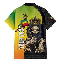 Personalized Ethiopia National Day Family Matching Mermaid Dress and Hawaiian Shirt Lion Of Judah African Pattern