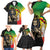 Personalized Ethiopia National Day Family Matching Short Sleeve Bodycon Dress and Hawaiian Shirt Lion Of Judah African Pattern
