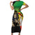 Personalized Ethiopia National Day Family Matching Short Sleeve Bodycon Dress and Hawaiian Shirt Lion Of Judah African Pattern