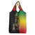 Personalized Ethiopia National Day Grocery Bag Lion Of Judah African Pattern