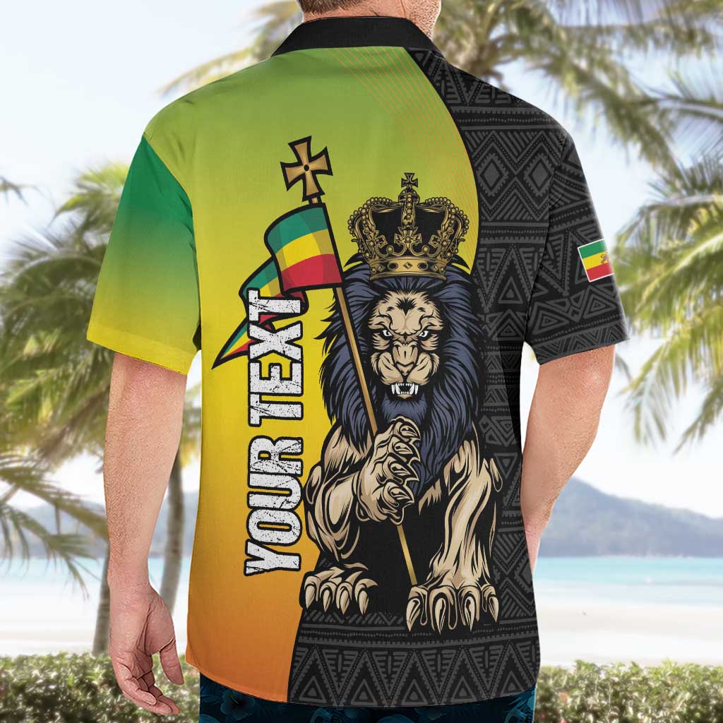 Personalized Ethiopia National Day Hawaiian Shirt Lion Of Judah African Pattern