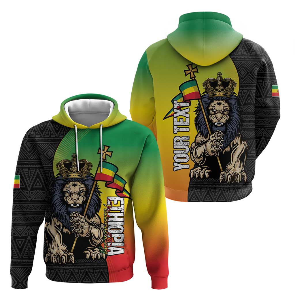 Personalized Ethiopia National Day Hoodie Lion Of Judah African Pattern