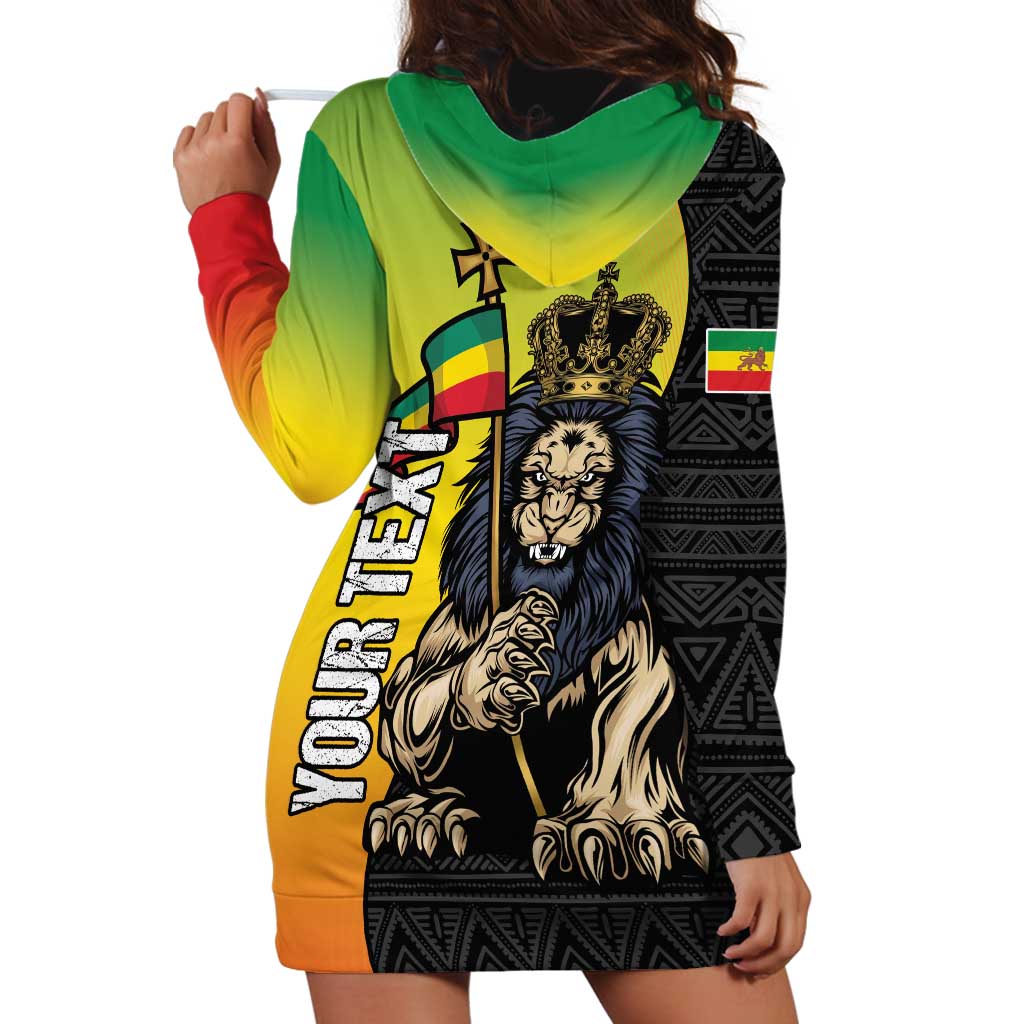 Personalized Ethiopia National Day Hoodie Dress Lion Of Judah African Pattern