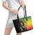 Personalized Ethiopia National Day Leather Tote Bag Lion Of Judah African Pattern