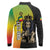 Personalized Ethiopia National Day Long Sleeve Polo Shirt Lion Of Judah African Pattern