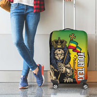 Personalized Ethiopia National Day Luggage Cover Lion Of Judah African Pattern