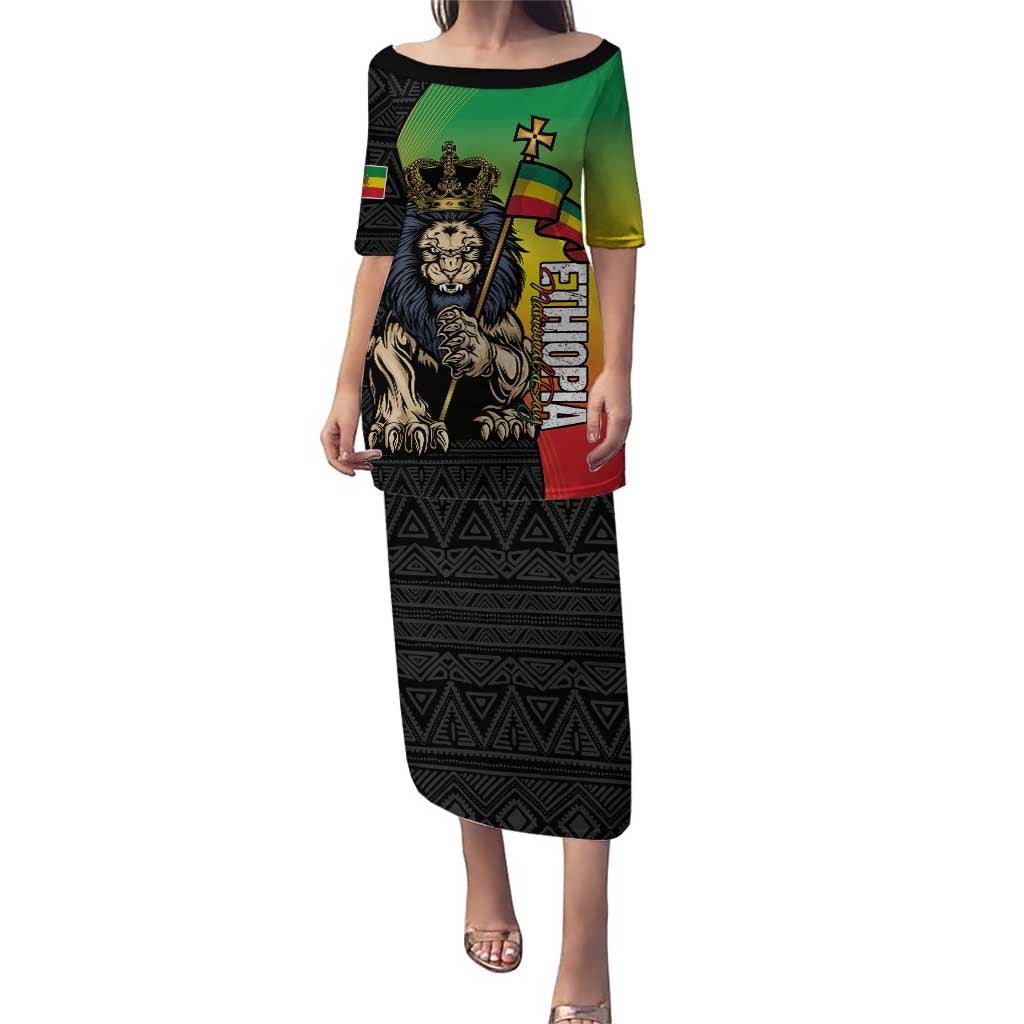 Personalized Ethiopia National Day Puletasi Lion Of Judah African Pattern