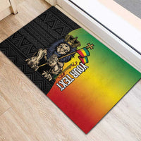 Personalized Ethiopia National Day Rubber Doormat Lion Of Judah African Pattern