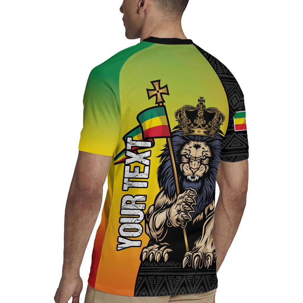 Personalized Ethiopia National Day Rugby Jersey Lion Of Judah African Pattern