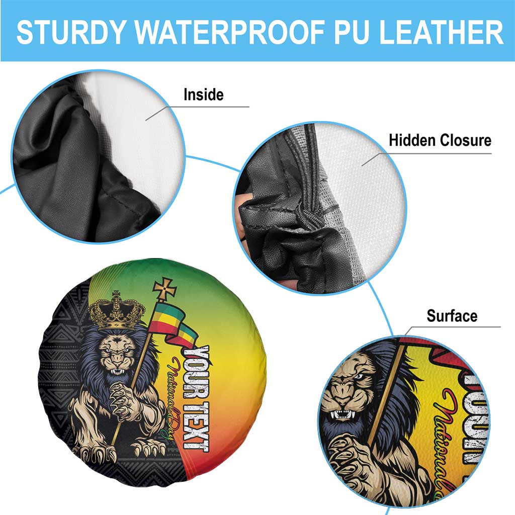 Personalized Ethiopia National Day Spare Tire Cover Lion Of Judah African Pattern
