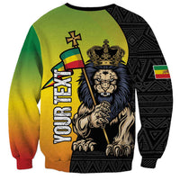 Personalized Ethiopia National Day Sweatshirt Lion Of Judah African Pattern