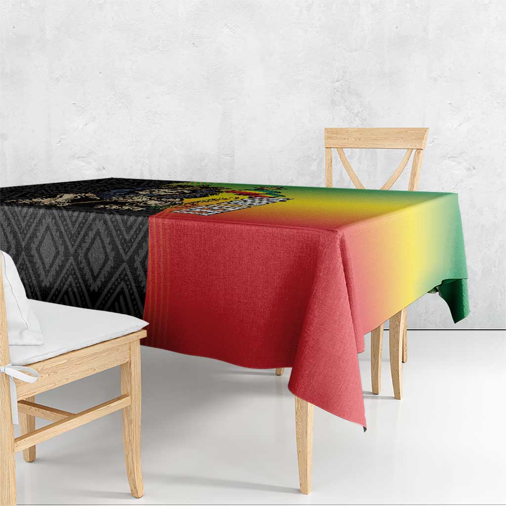 Personalized Ethiopia National Day Tablecloth Lion Of Judah African Pattern