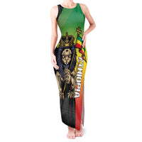 Personalized Ethiopia National Day Tank Maxi Dress Lion Of Judah African Pattern