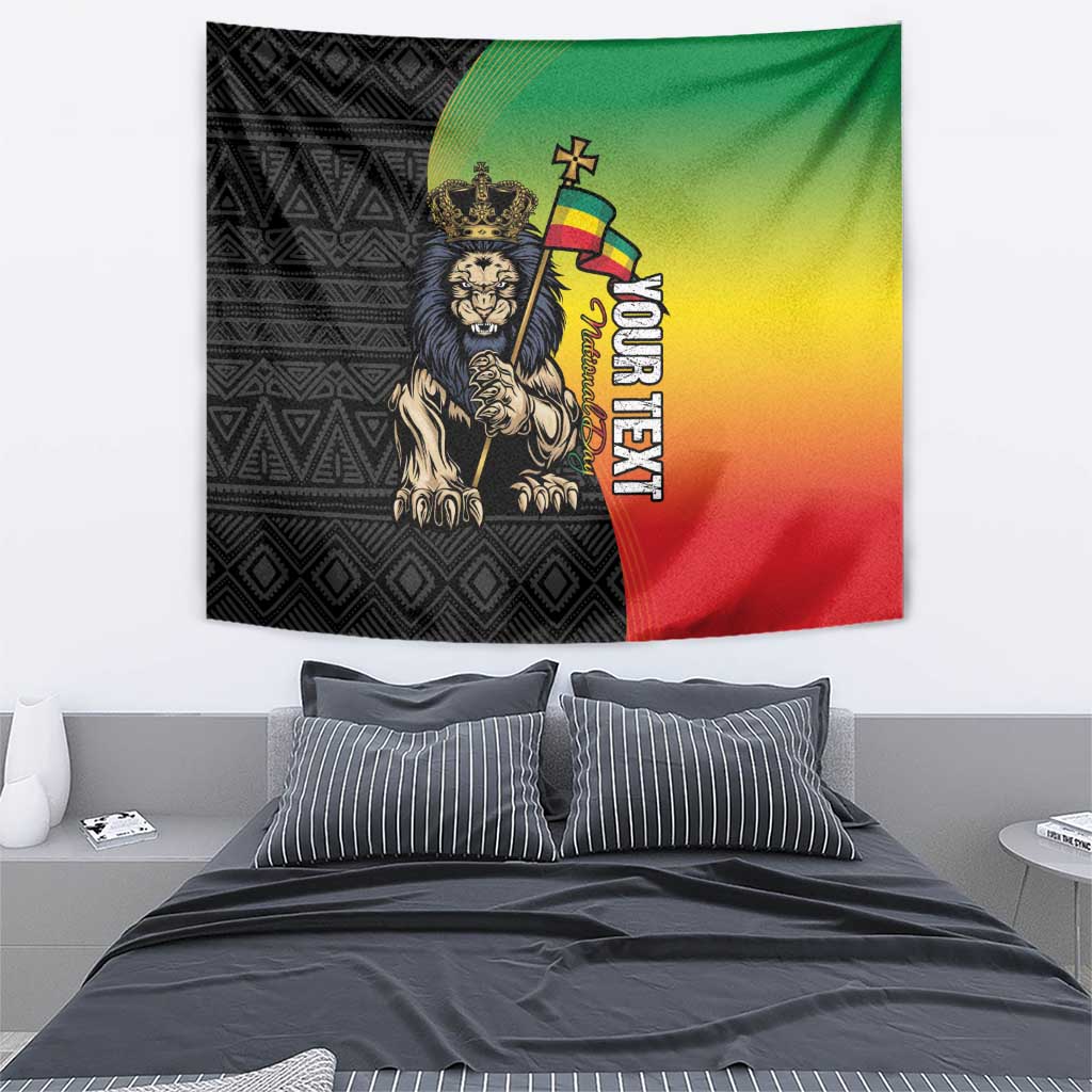 Personalized Ethiopia National Day Tapestry Lion Of Judah African Pattern