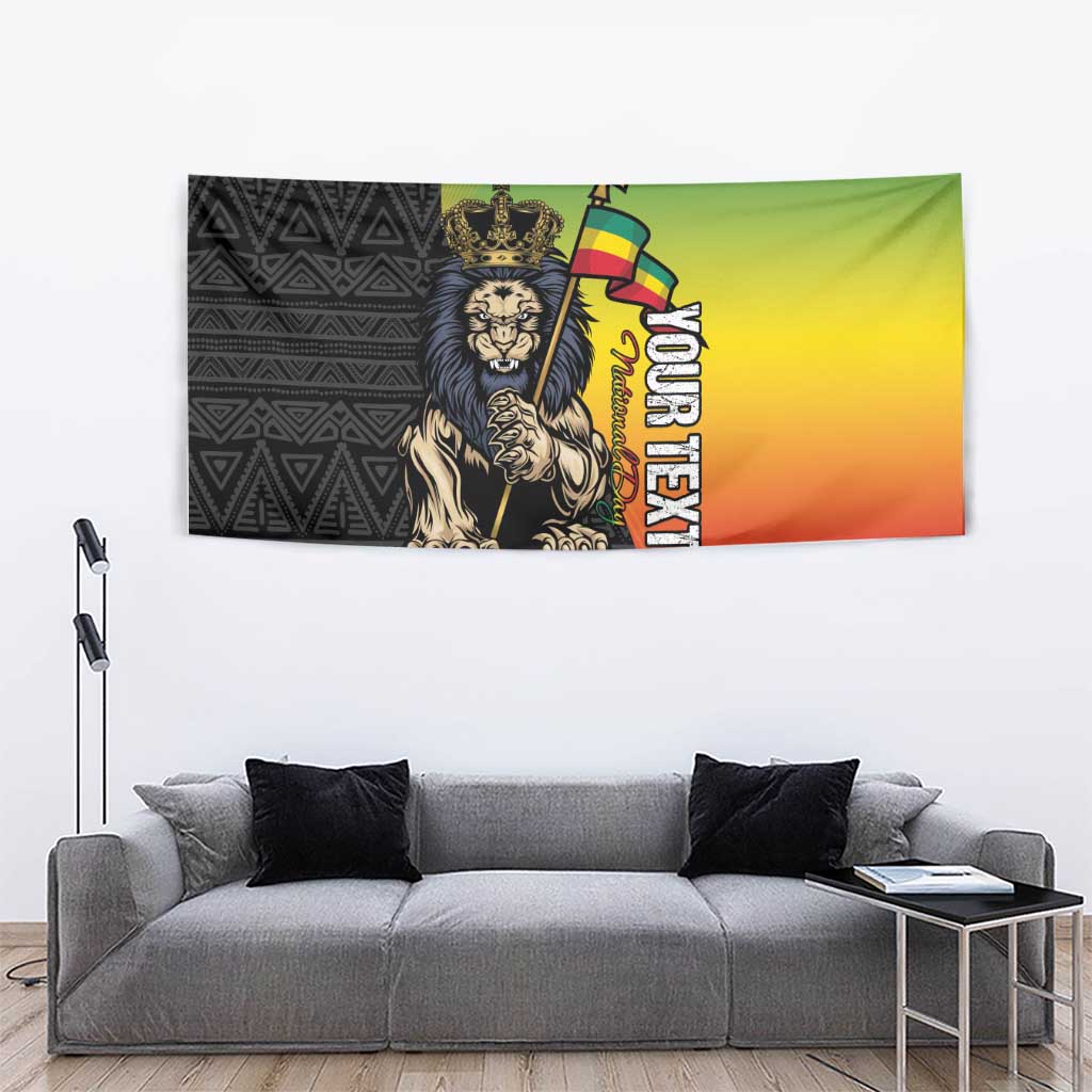 Personalized Ethiopia National Day Tapestry Lion Of Judah African Pattern